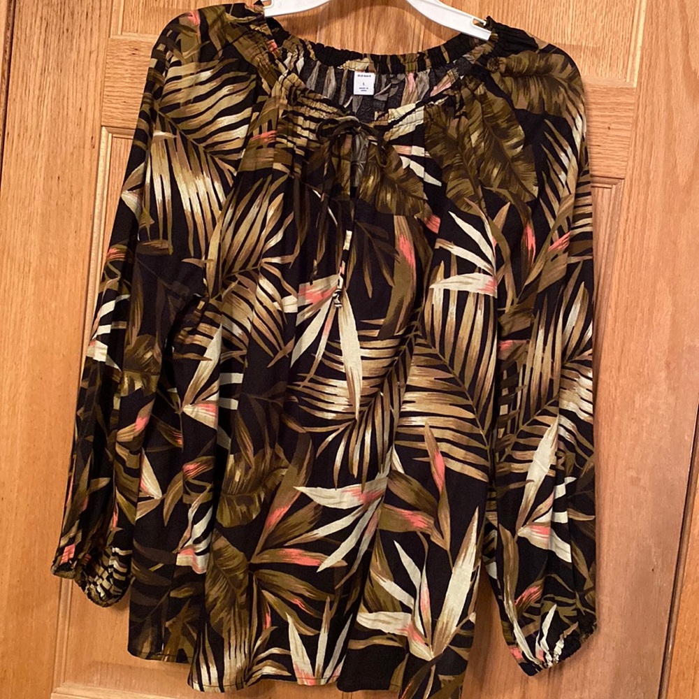Casual, cotton Old Navy, Lg 3/4 sleeve blouse